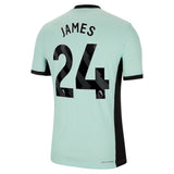 Chelsea Third Vapor Match Shirt 2023-24 with James 24 printing - Kit Captain