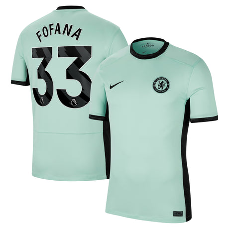 Chelsea Third Stadium Shirt 2023-24 with Fofana 33 printing - Kit Captain