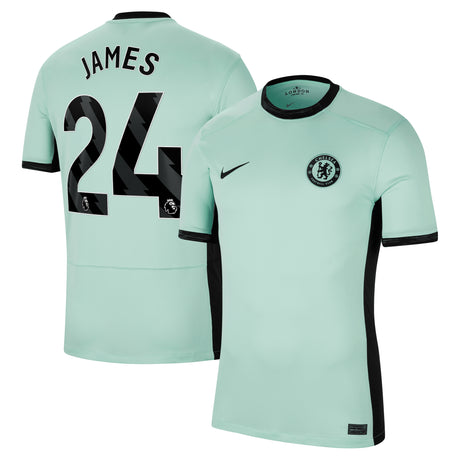 Chelsea Third Stadium Shirt 2023-24 with James 24 printing - Kit Captain