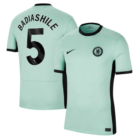 Chelsea Third Stadium Shirt 2023-24 with Badiashile 5 printing - Kit Captain