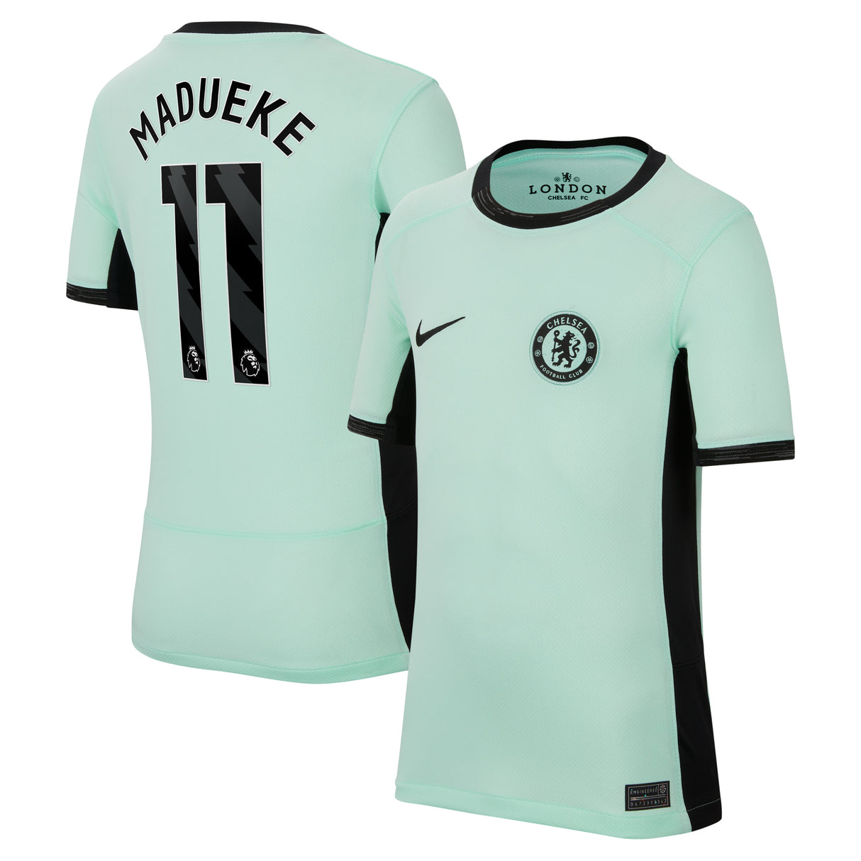 Chelsea Third Stadium Shirt 2023-24 - Kids with Madueke 11 printing - Kit Captain