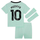 Chelsea Third Stadium Kit 2023-24 - Infants with Mudryk 10 printing - Kit Captain