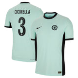 Chelsea Cup Third Vapor Match Shirt 2023-24 with Cucurella 3 printing - Kit Captain