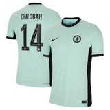 Chelsea Cup Third Vapor Match Shirt 2023-24 with Chalobah 14 printing - Kit Captain