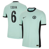 Chelsea Cup Third Vapor Match Shirt 2023-24 with T. Silva 6 printing - Kit Captain