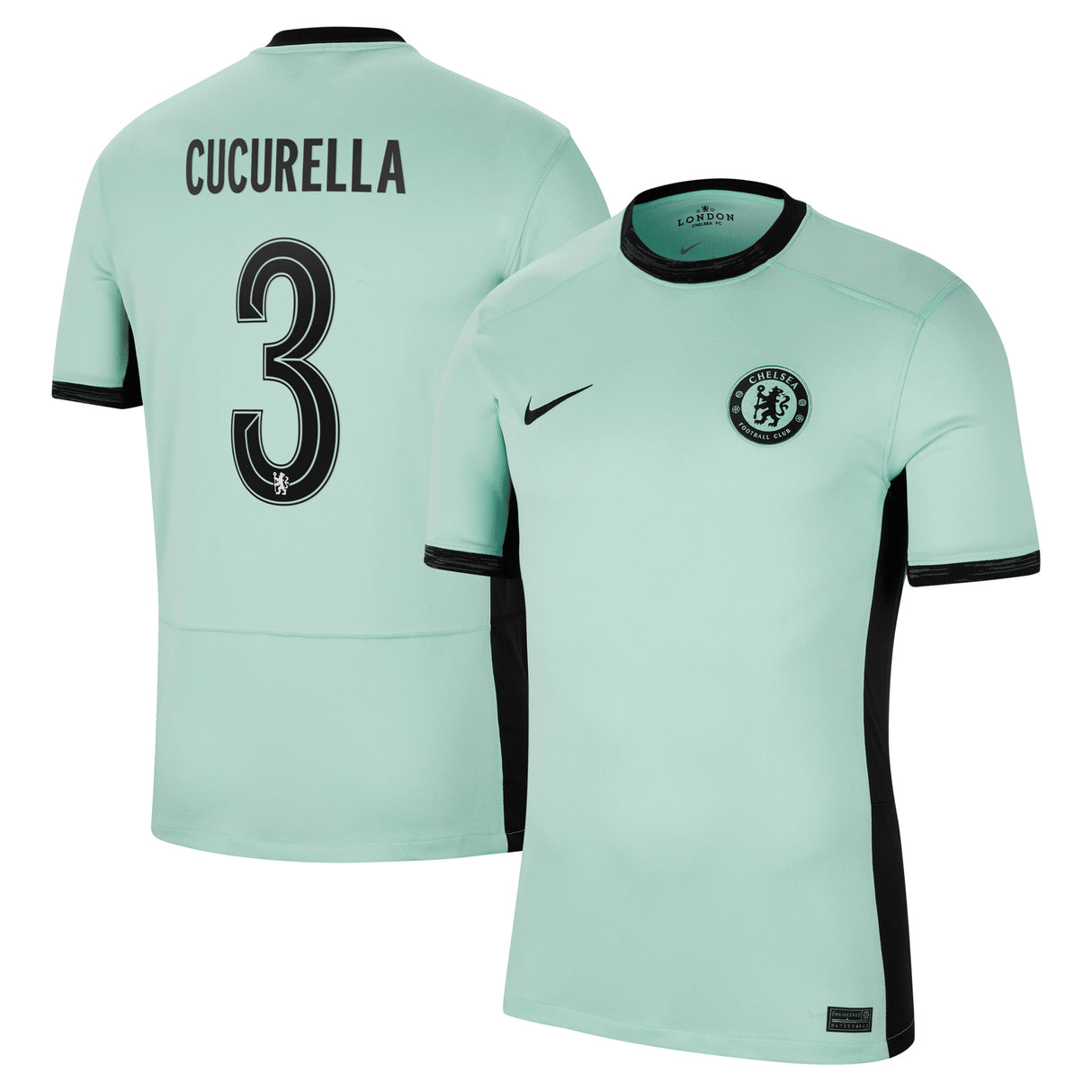 Chelsea Cup Third Stadium Shirt 2023-24 with Cucurella 3 printing - Kit Captain