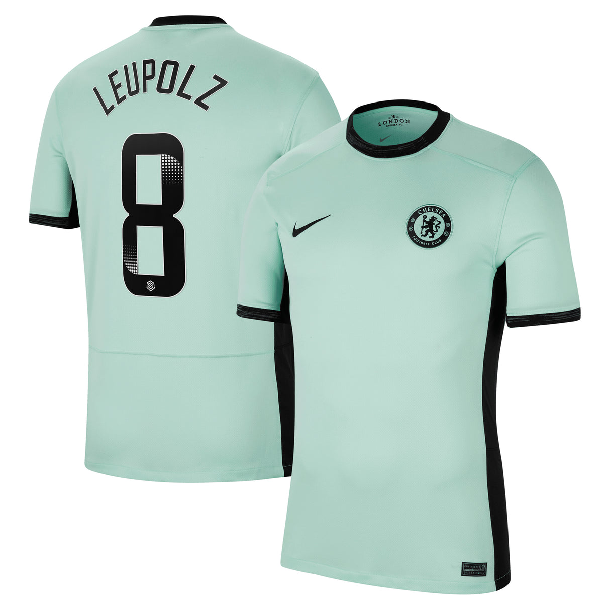 Chelsea WSL Third Stadium Shirt 2023-24 with Leupolz 8 printing - Kit Captain