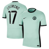 Chelsea WSL Third Stadium Shirt 2023-24 with J.Fleming 17 printing - Kit Captain