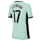 Chelsea WSL Third Stadium Shirt 2023-24 - Kids with J.Fleming 17 printing - Kit Captain