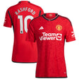 Manchester United EPL adidas Home Authentic Shirt 2023-24 with Rashford 10 printing - Kit Captain