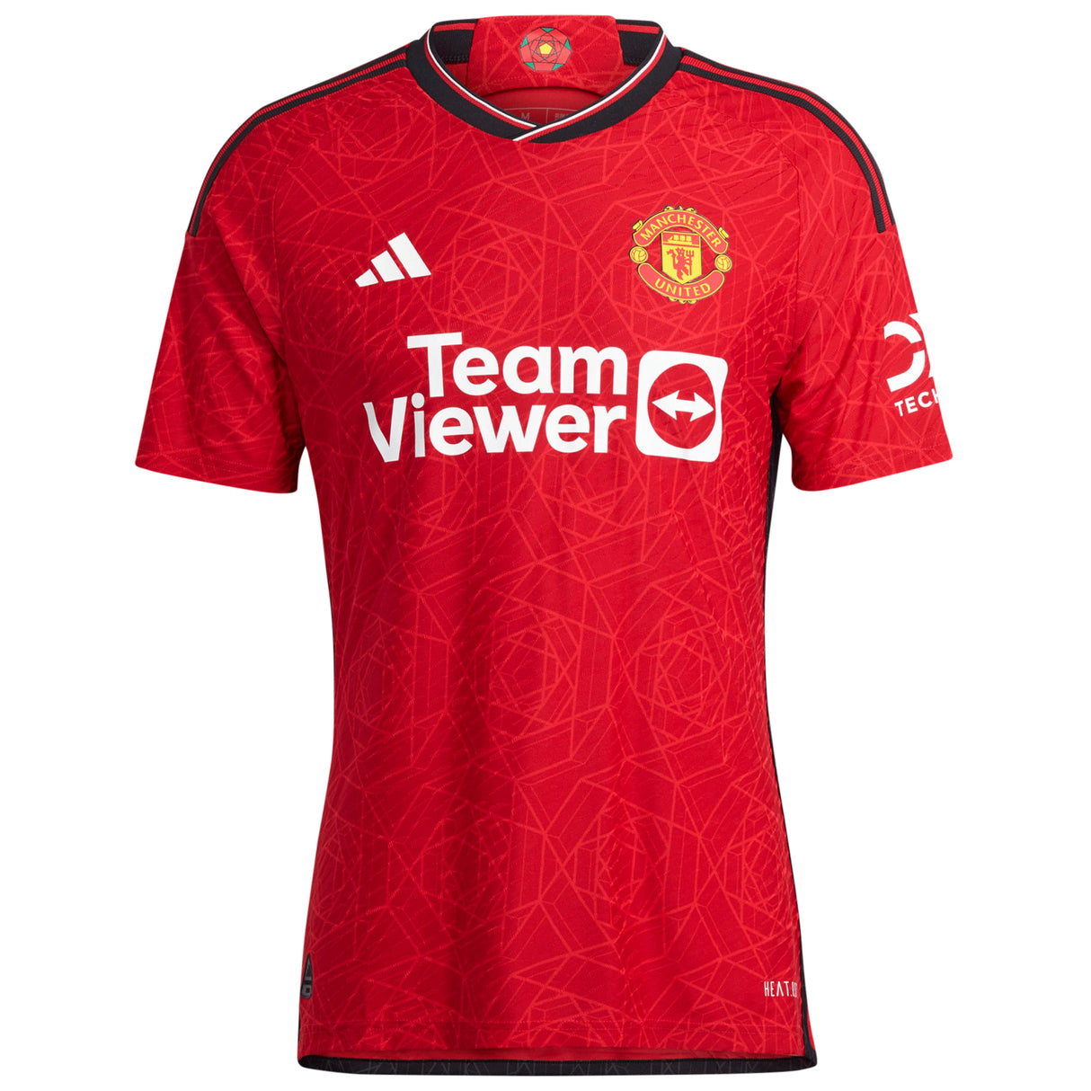 Manchester United EPL Home Authentic Shirt 2023-24 with Garnacho 17 printing - Kit Captain