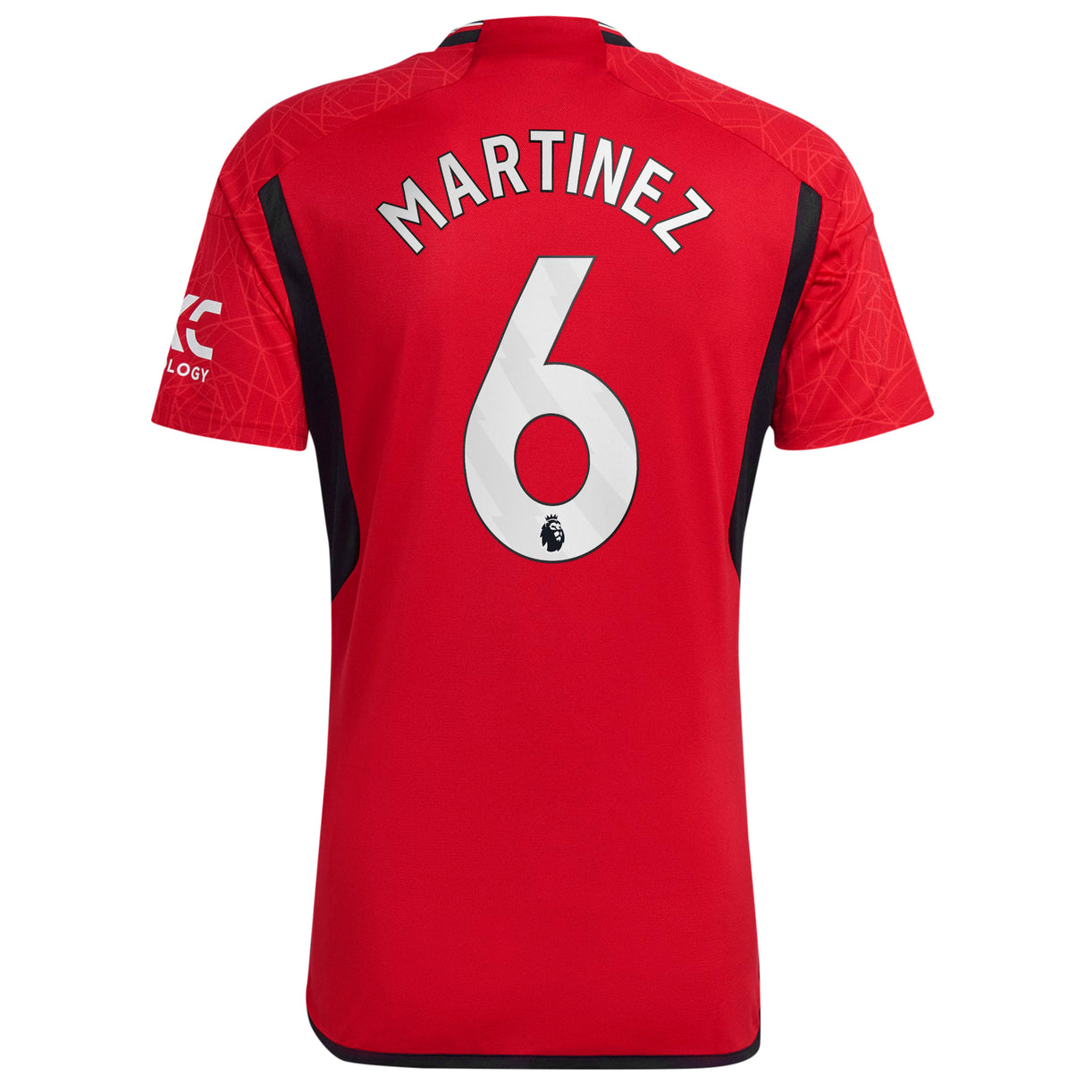 Manchester United EPL adidas Home Shirt 2023-24 with Martinez 6 printing - Kit Captain