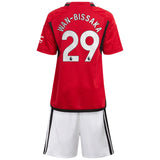 Manchester United EPL adidas Home Minikit 2023-24 with Wan-Bissaka 29 printing - Kit Captain