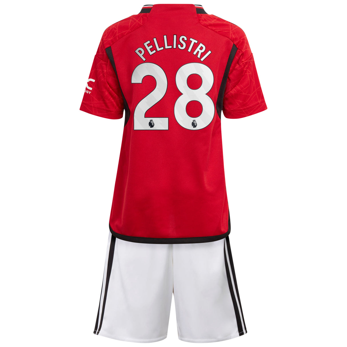 Manchester United EPL adidas Home Minikit 2023-24 with Pellistri 28 printing - Kit Captain