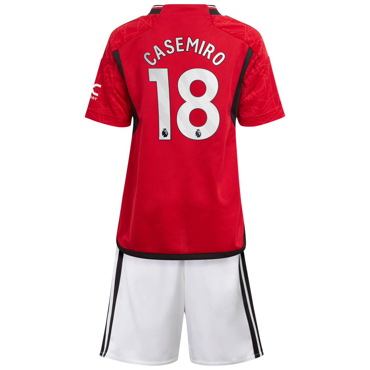 Manchester United EPL adidas Home Minikit 2023-24 with Casemiro 18 printing - Kit Captain