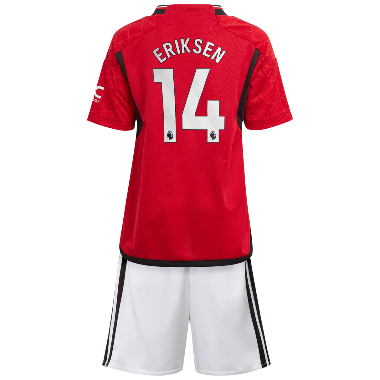 Manchester United EPL adidas Home Minikit 2023-24 with Eriksen 14 printing - Kit Captain