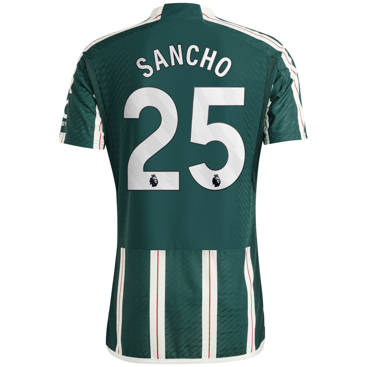 Manchester United EPL adidas Away Authentic Shirt 2023-24 with Sancho 25 printing - Kit Captain