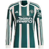 Manchester United EPL adidas Away Shirt 2023-24 - Long Sleeve with Casemiro 18 printing - Kit Captain