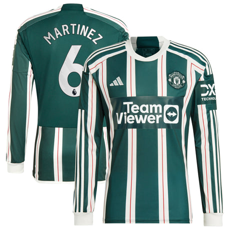 Maillot Manchester United EPL adidas Extérieur 2023-24 - Manches longues avec flocage Martinez 6