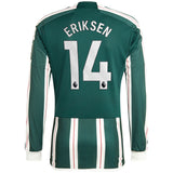 Maillot Manchester United EPL adidas Extérieur 2023-24 - Manches longues avec flocage Eriksen 14