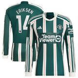 Maillot Manchester United EPL adidas Extérieur 2023-24 - Manches longues avec flocage Eriksen 14