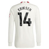 Manchester United EPL adidas Third Authentic Shirt 2023-24 - Long Sleeve with Eriksen 14 printing - Kit Captain