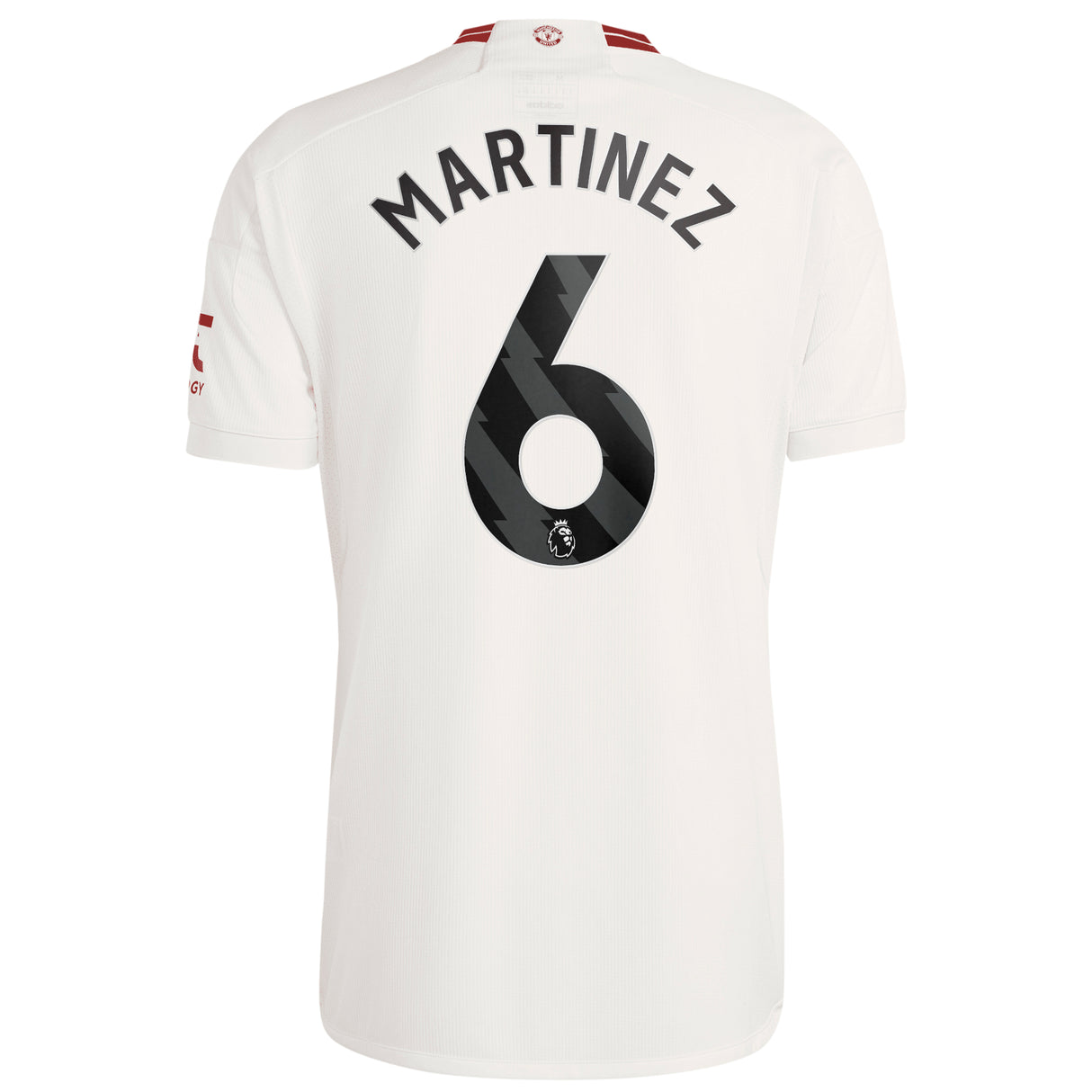 Manchester United EPL adidas Third Shirt 2023-24 with Martinez 6 printing - Kit Captain