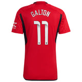 Manchester United WSL adidas Home Shirt 2023-24 with Galton 11 printing - Kit Captain