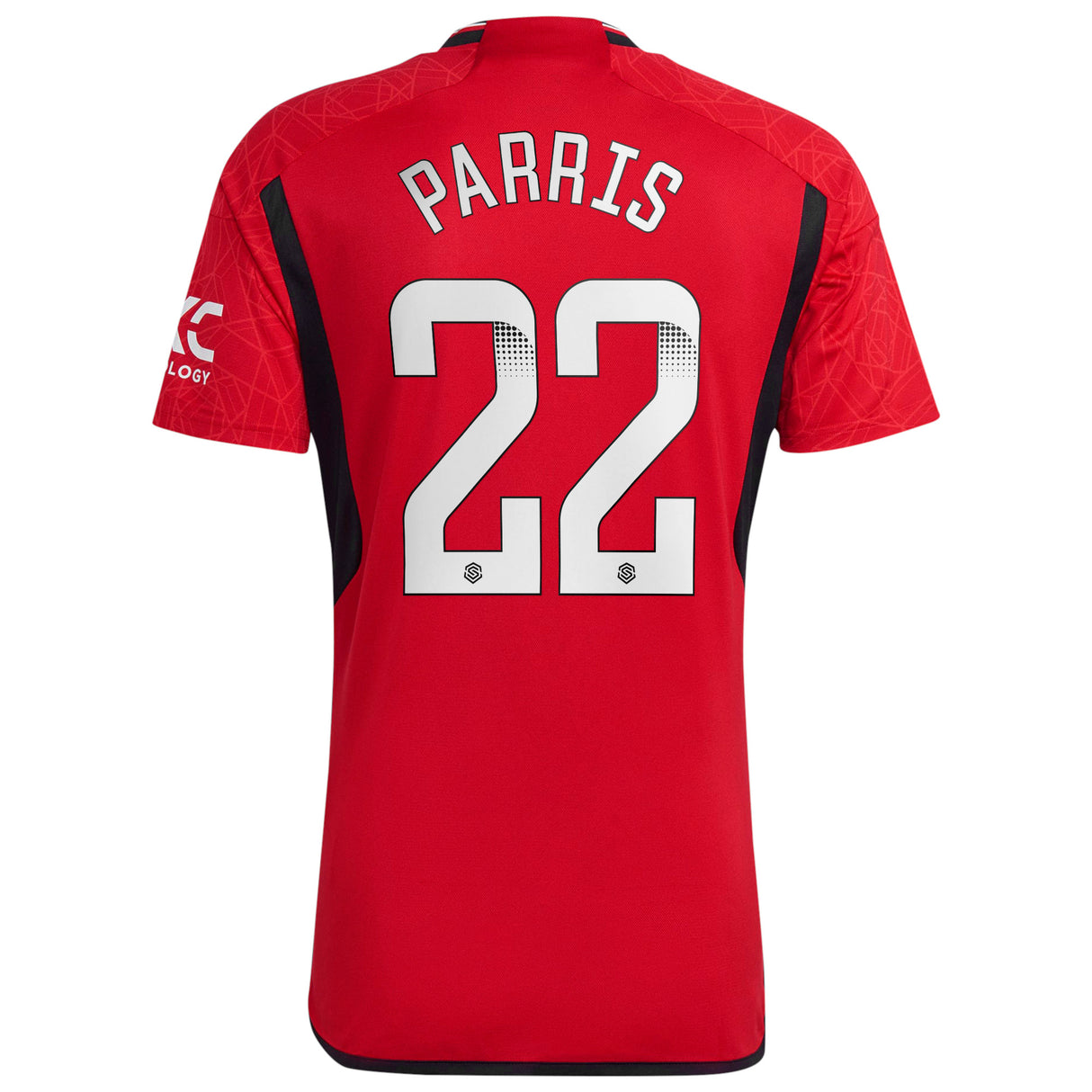 Manchester United WSL adidas Home Shirt 2023-24 with Parris 22 printing - Kit Captain