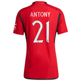 Manchester United Cup Home Authentic Shirt 2023-24 with Antony 21 printing