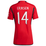 Manchester United Cup Home Authentic Shirt 2023-24 with Eriksen 14 printing - Kit Captain