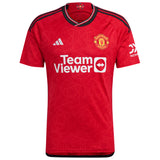 Manchester United Cup Home Shirt 2023-24 with Garnacho 17 printing - Kit Captain