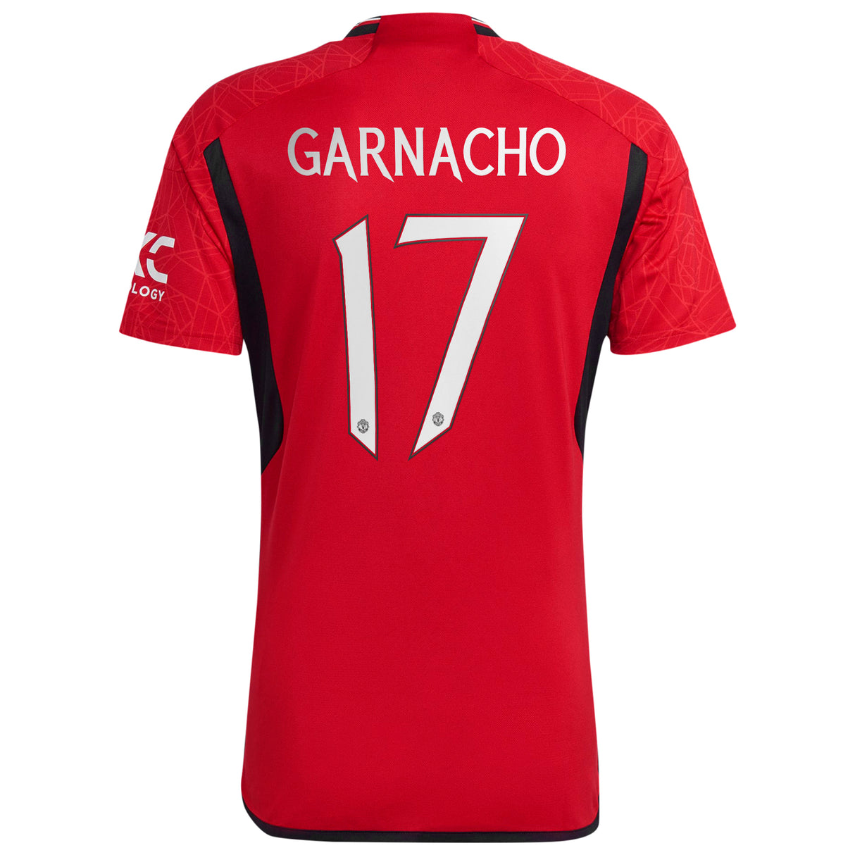 Manchester United Cup Home Shirt 2023-24 with Garnacho 17 printing - Kit Captain