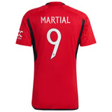 Manchester United Cup Home Shirt 2023-24 with Martial 9 printing - Kit Captain