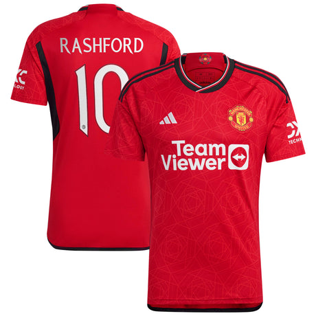 Manchester United Cup Home Shirt 2023-24 with Rashford 10 printing - Kit Captain