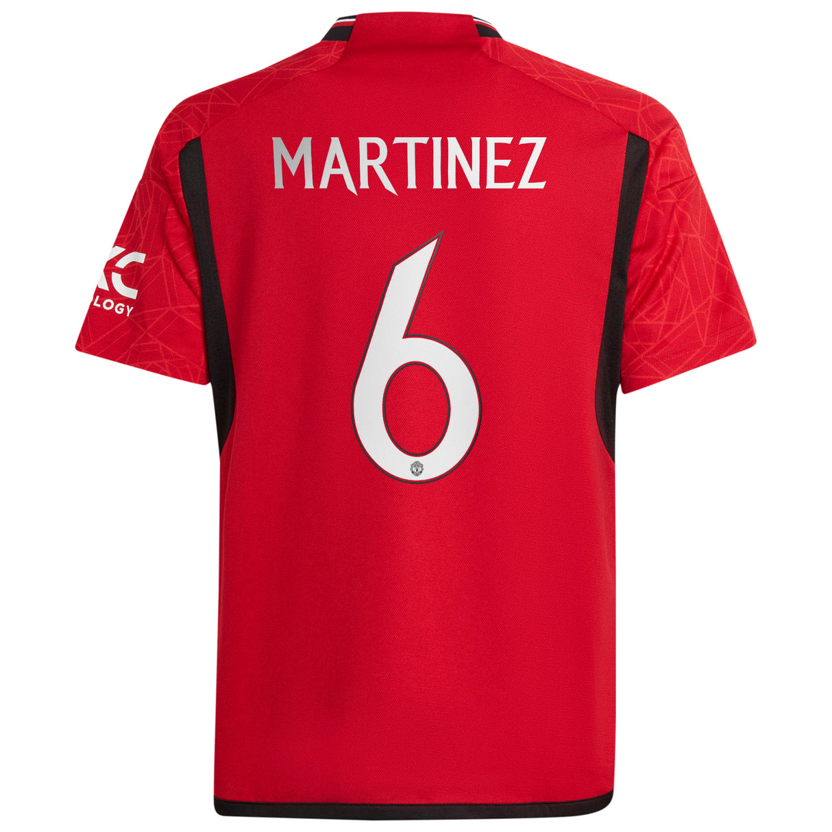 Manchester United Cup Home Shirt 2023-24 - Kids with Martinez 6 printing - Kit Captain