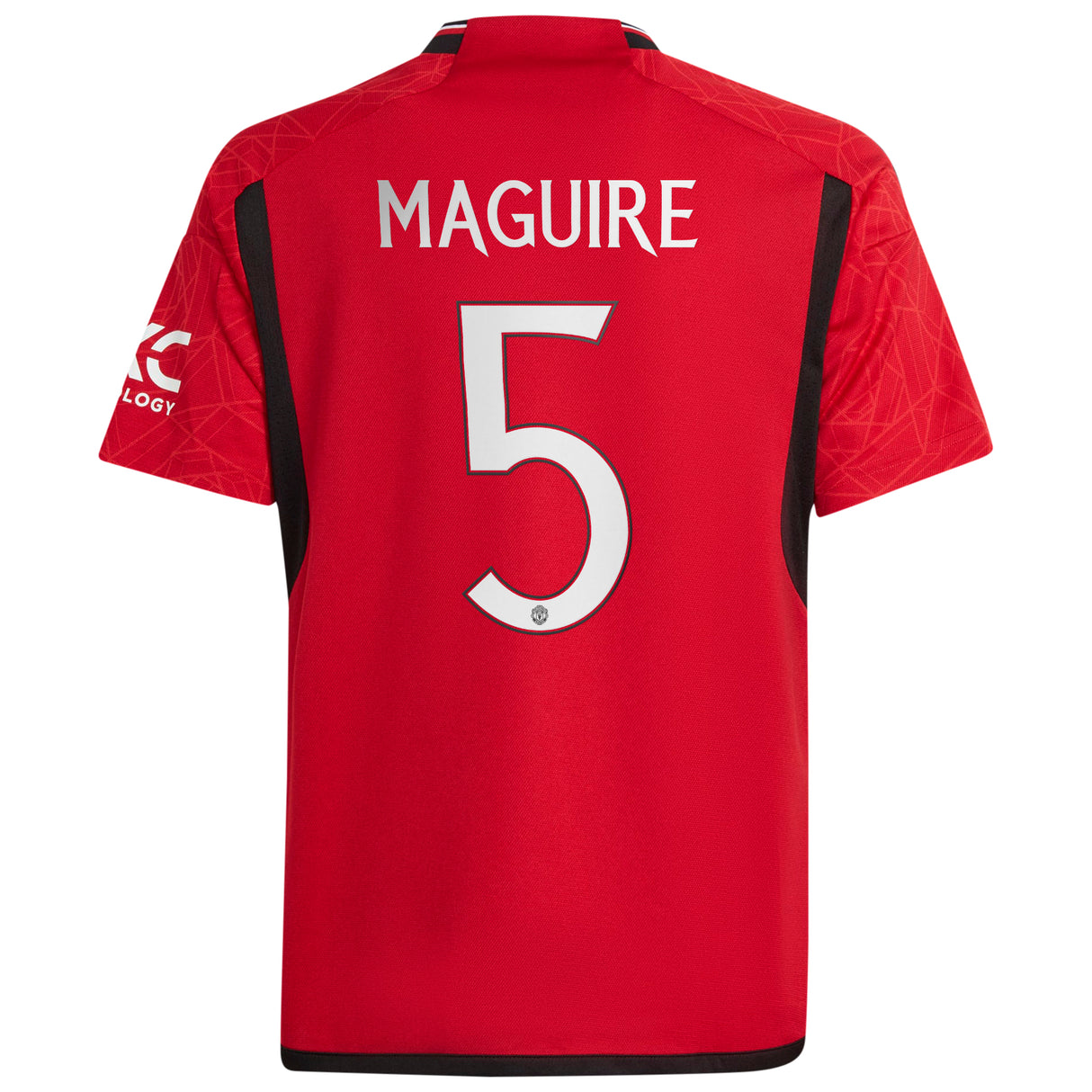 Manchester United Cup Home Shirt 2023-24 - Kids with Maguire 5 printing - Kit Captain