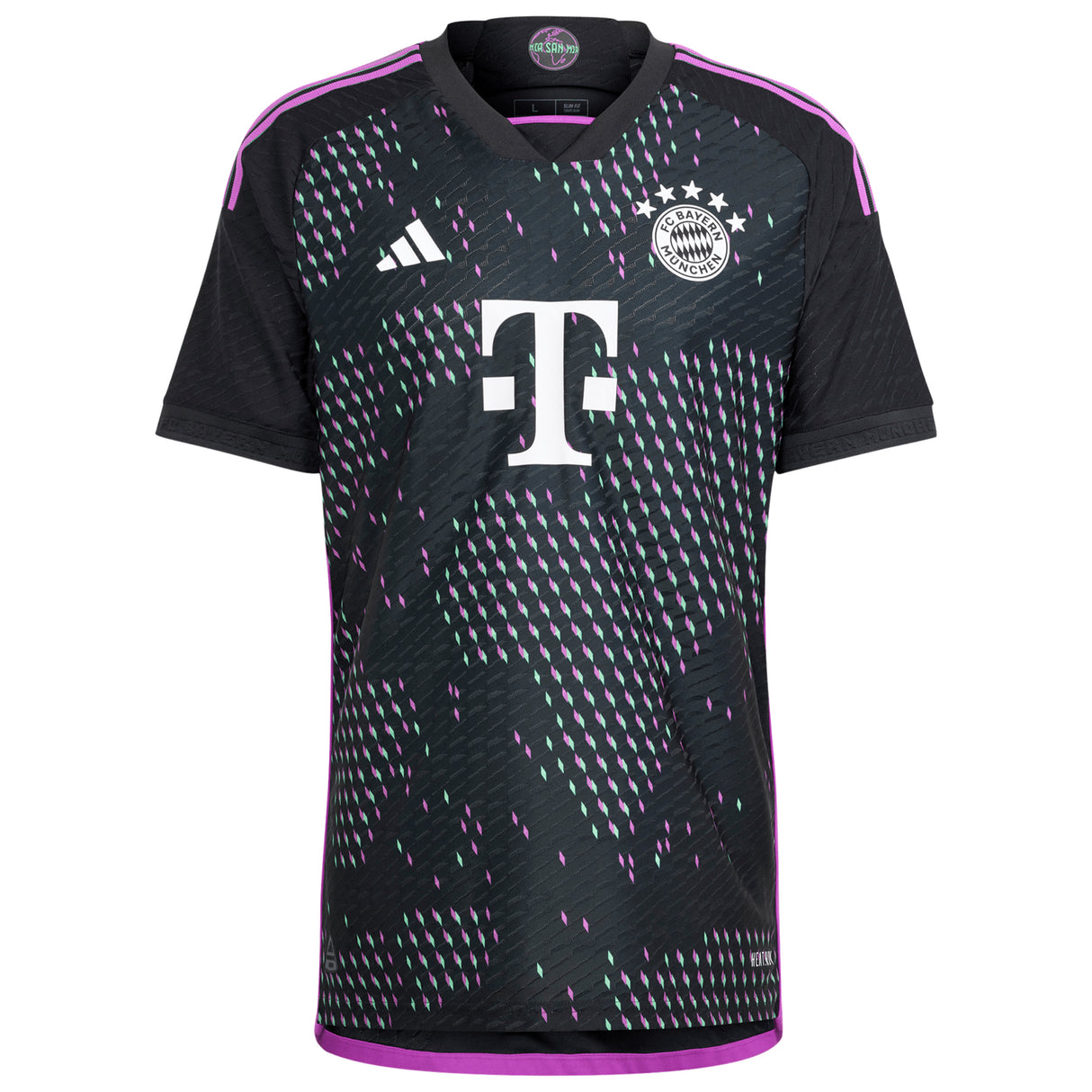 FC Bayern adidas Away Authentic Shirt 2023-24 with Goretzka 8 printing - Kit Captain