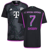 FC Bayern adidas Away Authentic Shirt 2023-24 with Gnabry 7 printing - Kit Captain