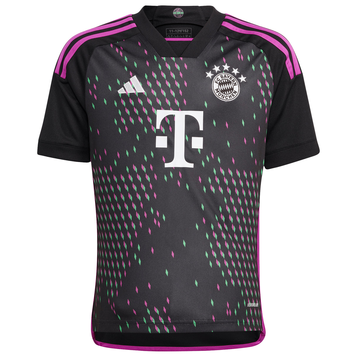 FC Bayern adidas Away Shirt 2023-24 - Kids with Musiala 42 printing - Kit Captain