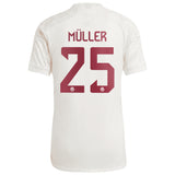 FC Bayern adidas Third Shirt 2023-24 with Müller 25 printing - Kit Captain