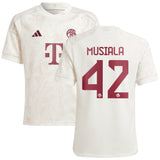 FC Bayern adidas Third Shirt 2023-24 - Kids with Musiala 42 printing - Kit Captain