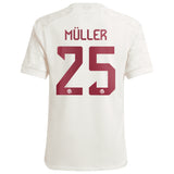 FC Bayern adidas Third Shirt 2023-24 - Kids with Müller 25 printing - Kit Captain