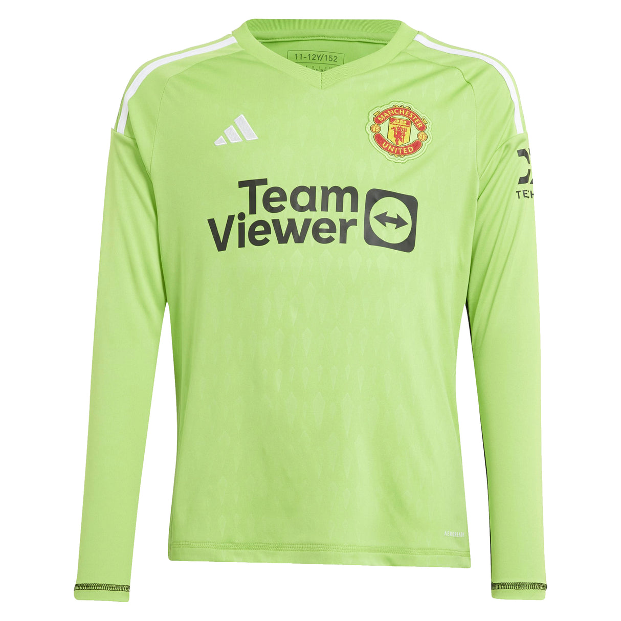 Manchester United WSL adidas Home Goalkeeper Shirt 2023-24 - Kids - Long Sleeve with Earps 27 printing - Kit Captain