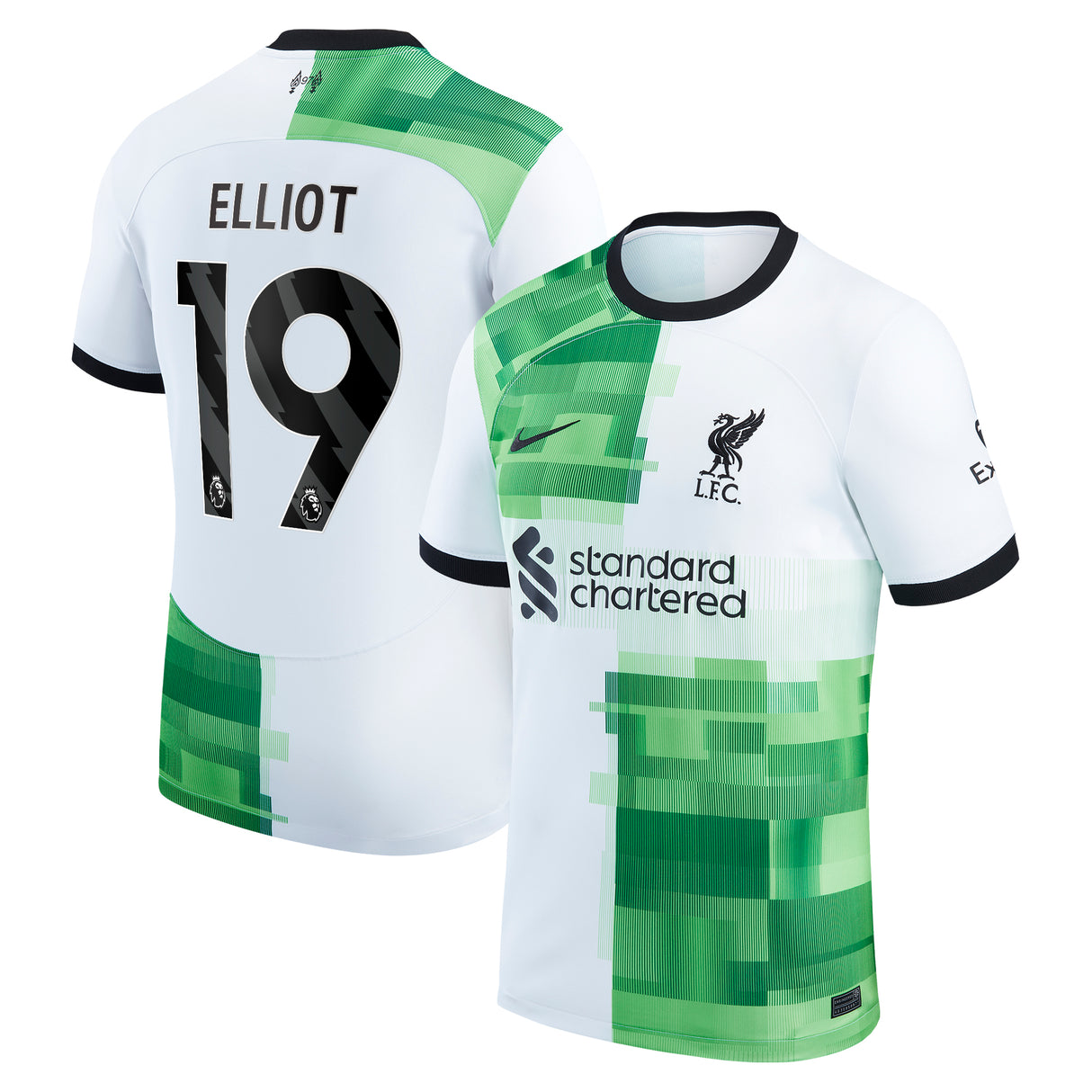 Liverpool Nike Away Stadium Shirt - 2023-24 with Elliott 19 printing - Kit Captain