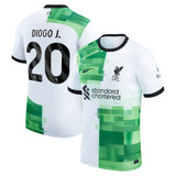 Liverpool Nike Away Stadium Shirt - 2023-24 with Diogo J. 20 printing - Kit Captain