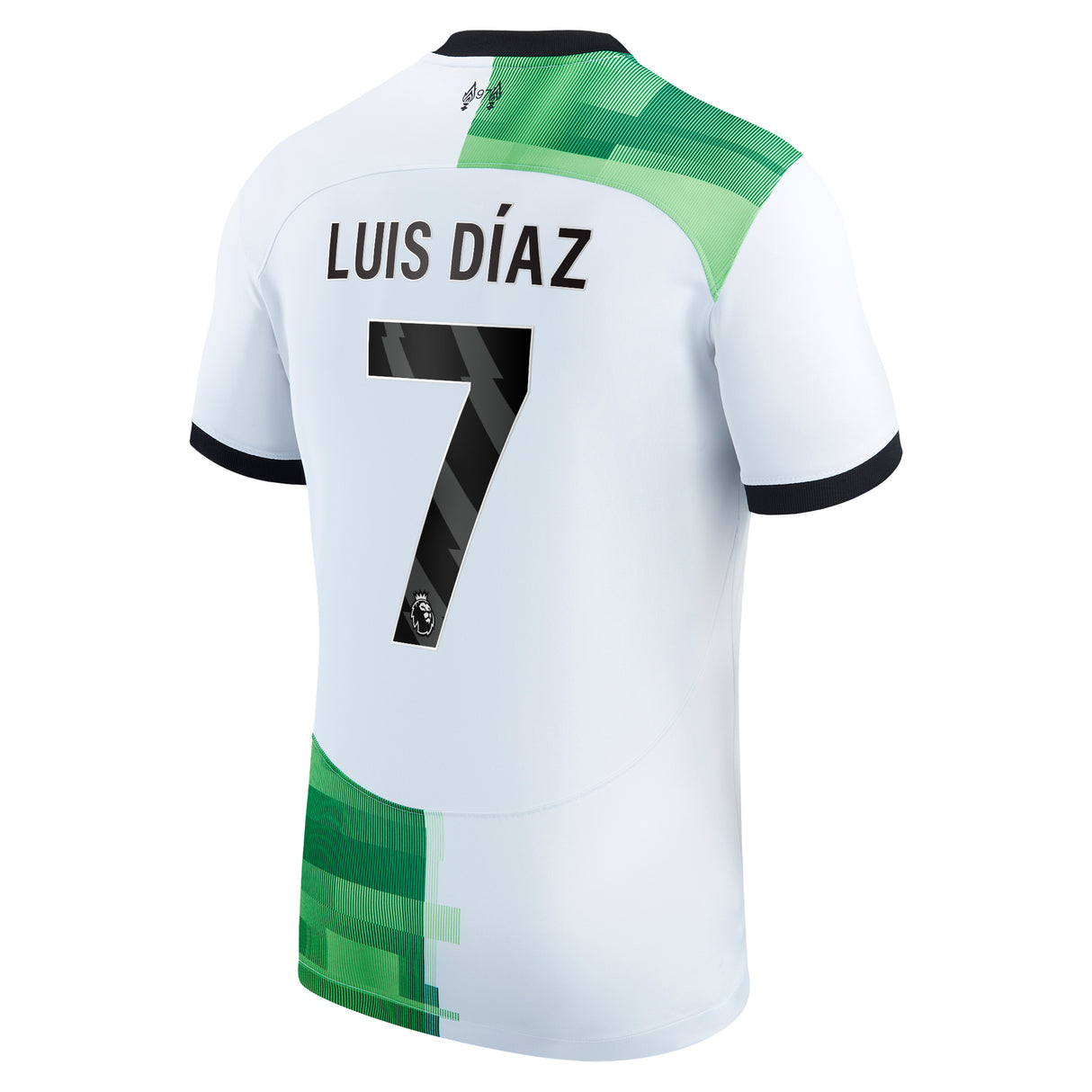 Liverpool Nike Away Stadium Shirt - 2023-24 with Luis Dí­az 7 printing - Kit Captain