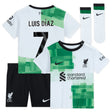 Liverpool Nike Away Stadium Kit - 2023-24 - Infant with Luis Dí­az 7 printing - Kit Captain