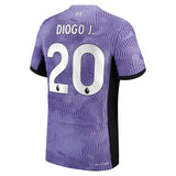 Liverpool Nike Third Dri-Fit Adv Match Shirt 2023-24 with Diogo J. 20 printing - Kit Captain