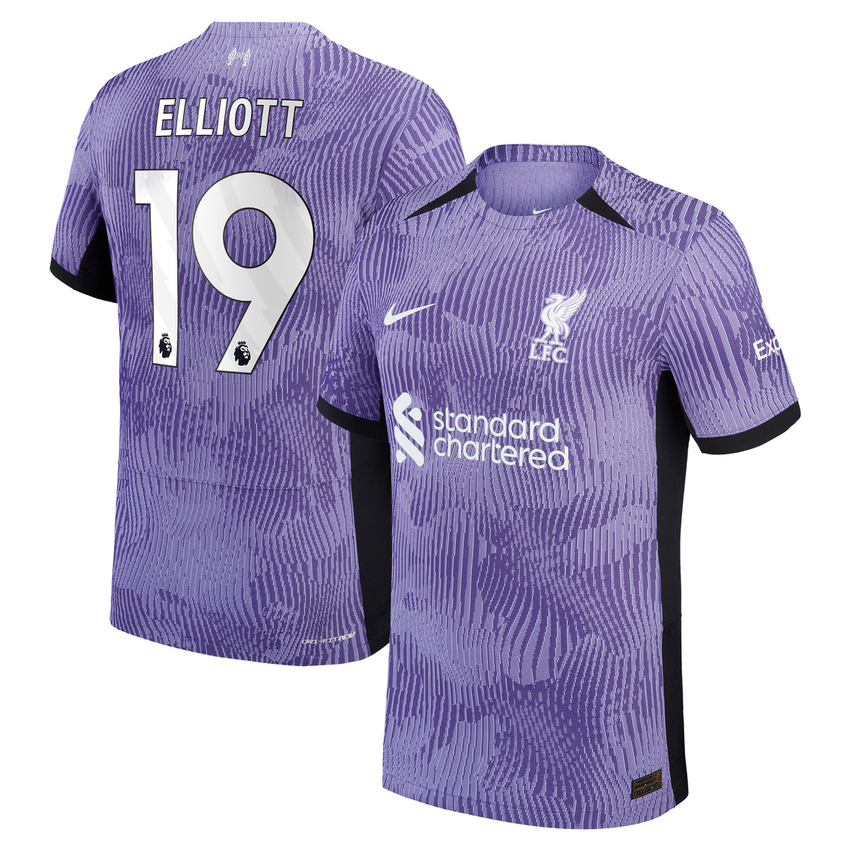 Liverpool Nike Third Dri-Fit Adv Match Shirt 2023-24 with Elliott 19 printing - Kit Captain